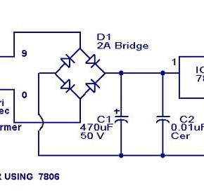 7806 стабилизатор схема